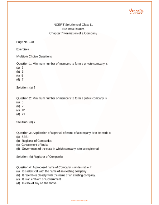 formation of company notes pdf