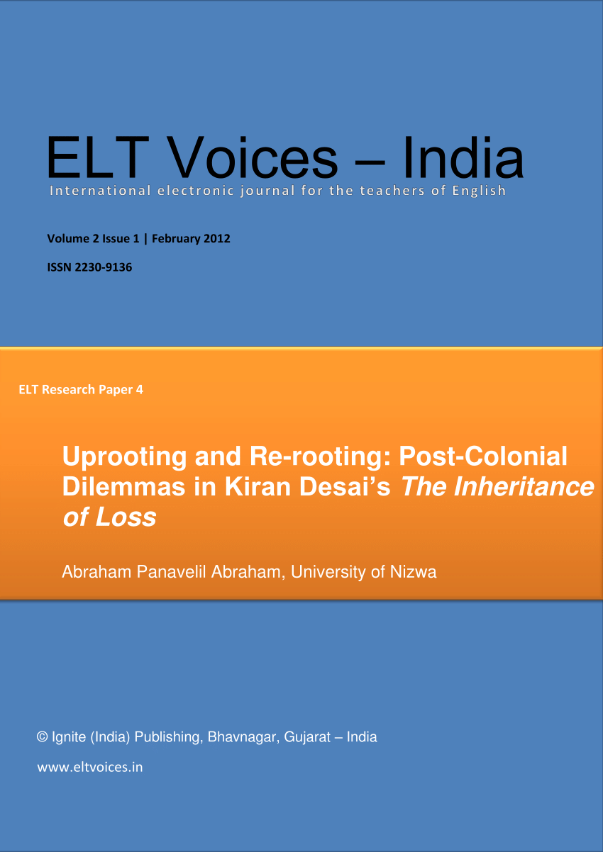 the inheritance of loss by kiran desai pdf