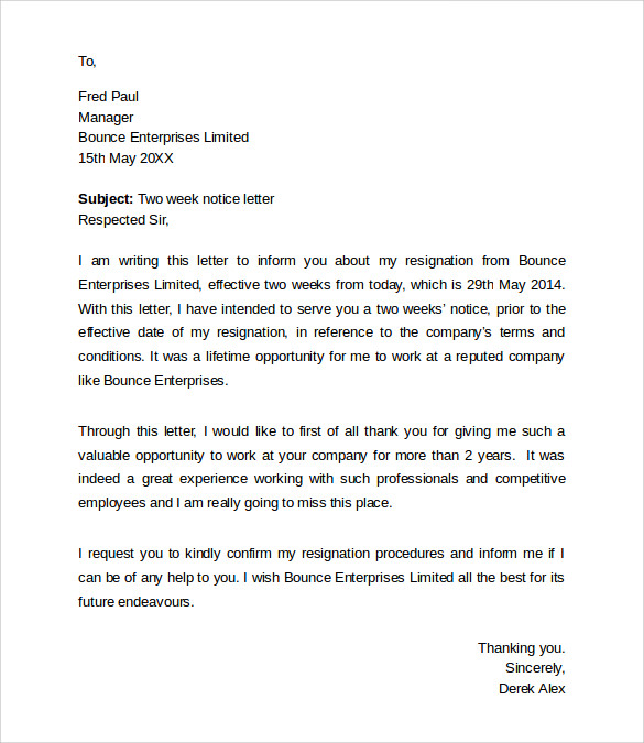 resignation letter for engineer pdf