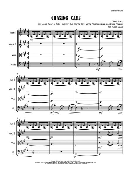 chasing cars piano sheet music pdf