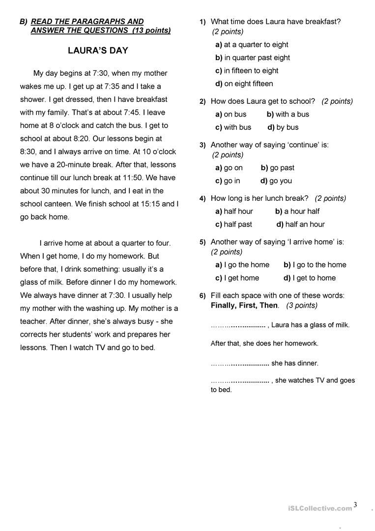 diagnostic test in education pdf