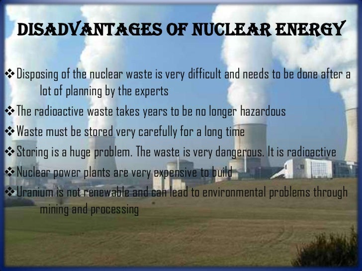 disadvantages of nuclear energy pdf